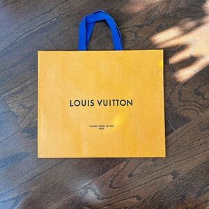Louis Vuitton Orange and Blue Shopping Bag